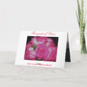 Bouquets mit Rose Karte (Rückseite)