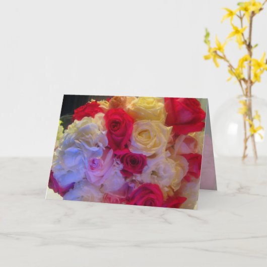 Bouquets mit Rose Karte (Gelbe Blume)