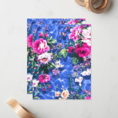 Bouquets mit Rose Mitteilungskarte (Vorderseite/Rückseite Beispiel)