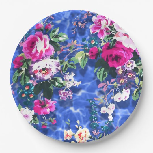 Bouquets mit Rose Pappteller (Vorderseite)