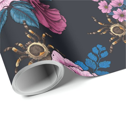 Bouquets und Tarantula 2 Geschenkpapier (Rolleneckpunkt)