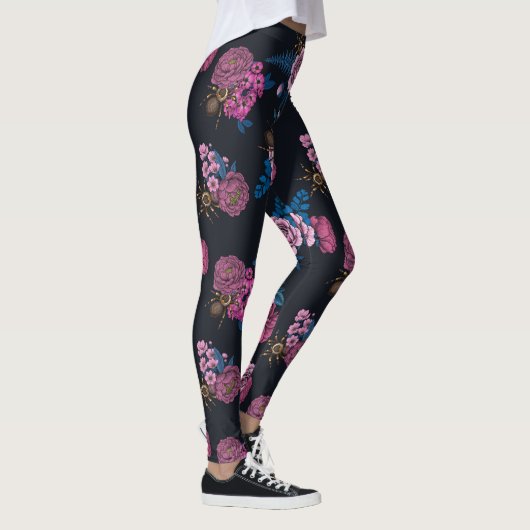 Bouquets und Tarantula 2 Leggings (Rechts)