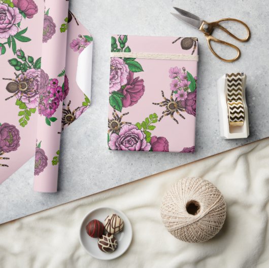 Bouquets und Tarantula Geschenkpapier (Basteln)