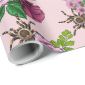 Bouquets und Tarantula Geschenkpapier (Rolleneckpunkt)