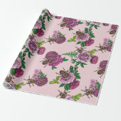 Bouquets und Tarantula Geschenkpapier (Ungerollt)