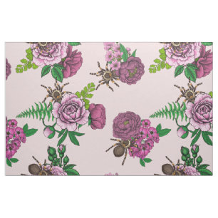 Bouquets und Tarantula Stoff