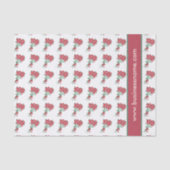 Bouquets von benutzerdefinierten Rote Rosen Seidenpapier (Vorderseite)