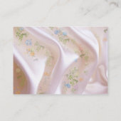 Bouquets von mehrfarbigen Rose auf Seidentexturen Begleitkarte (Rückseite)