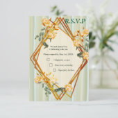 Bouquets von mehrfarbigen Rose auf Seidentexturen RSVP Karte (Stehend Vorderseite)