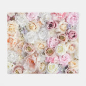 Bouquets von Rose 1 Fleecedecke (Vorderseite (Horizontal))