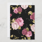 Bouquets von Rose 3 Dankeskarte (Vorderseite)