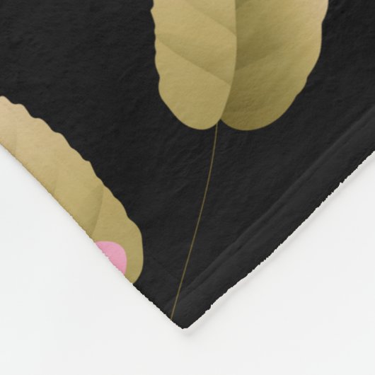 Bouquets von Rose 3 Fleecedecke (Ecke)