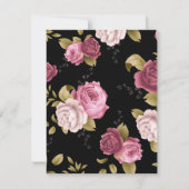 Bouquets von Rose 3 Mitteilungskarte (Rückseite)
