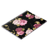 Bouquets von Rose 3 Notizblock (Linke Seite)
