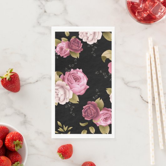 Bouquets von Rose 3 Serviette (Beispiel)