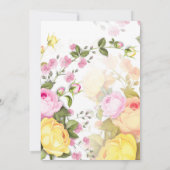 Bouquets von Rose 4 Dankeskarte (Rückseite)