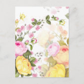 Bouquets von Rose 4 Feiertagspostkarte (Vorderseite)