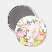 Bouquets von Rose 4 Magnet (Vorderseite/Rückseite)