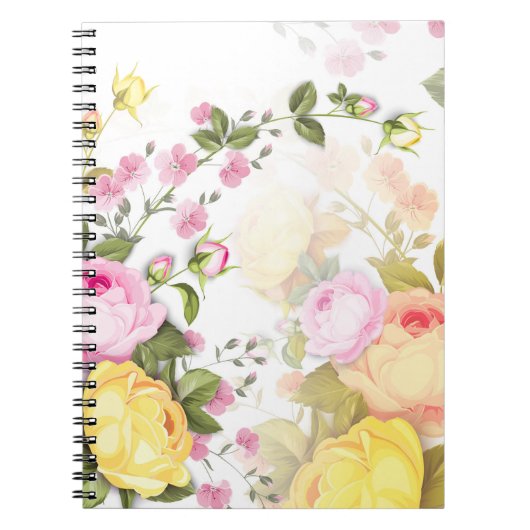Bouquets von Rose 4 Notizblock (Vorderseite)