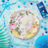 Bouquets von Rose 4 Pappteller (Party)