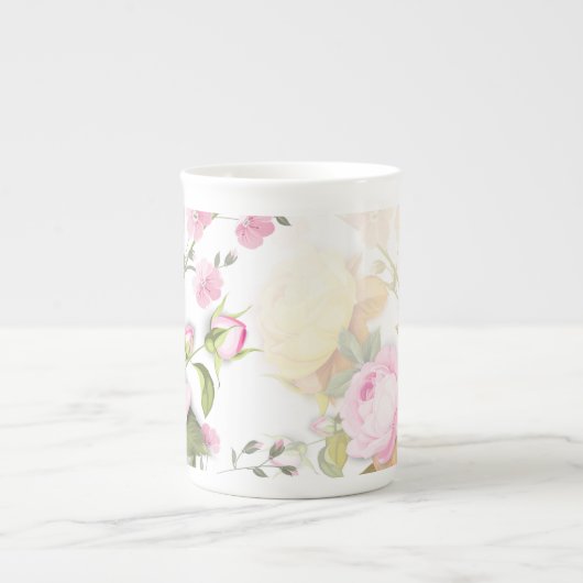 Bouquets von Rose 4 Porzellantasse (Vorderseite)