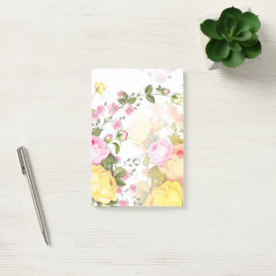 Bouquets von Rose 4 Post-it Klebezettel