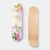 Bouquets von Rose 4 Skateboard (Vorderseite)