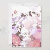 Bouquets von Rose 5 Dankeskarte (Vorderseite)