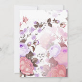 Bouquets von Rose 5 Dankeskarte (Rückseite)