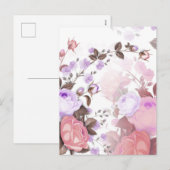 Bouquets von Rose 5 Feiertagspostkarte (Vorne/Hinten)