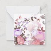 Bouquets von Rose 5 Mitteilungskarte (Rückseite)