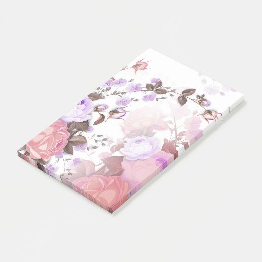 Bouquets von Rose 5 Post-it Klebezettel (angewinkelt)