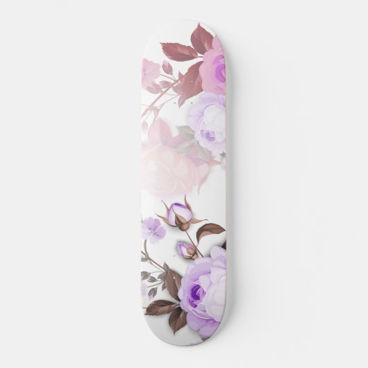 Bouquets von Rose 5 Skateboard (Vorderseite)