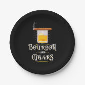 Bourbon And Cigars Pappteller (Vorderseite)