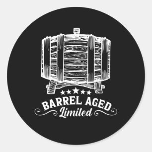 Bourbon Barrel Aged Whiskey Drink Alkohol Runder Aufkleber