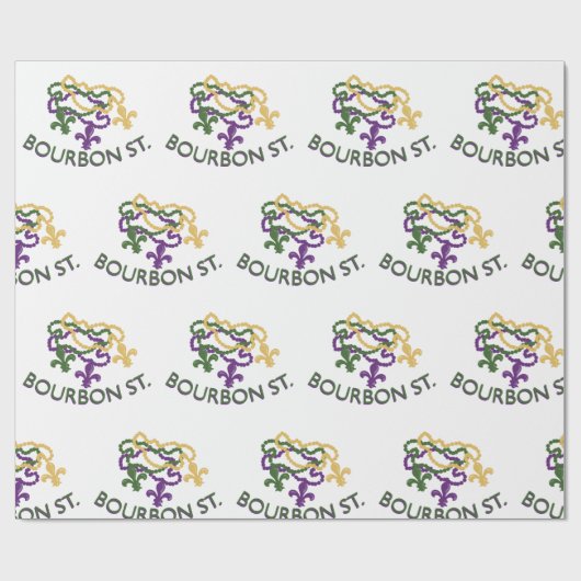 Bourbon Beads Geschenkpapier (Flach)