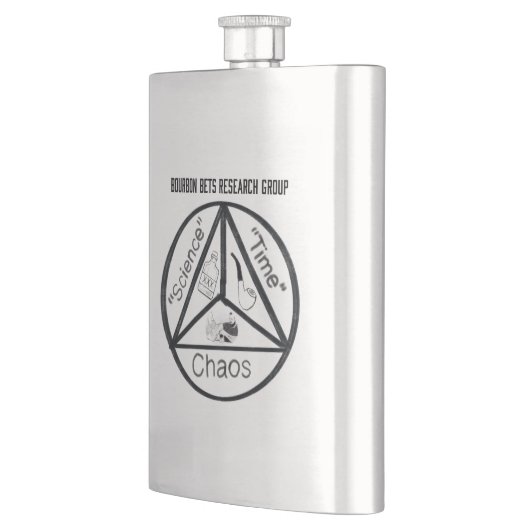 Bourbon Bets Research Group Flask Flachmann (Links)