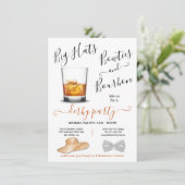 Bourbon Big Hats & Bowties Derby Party Einladung (Stehend Vorderseite)