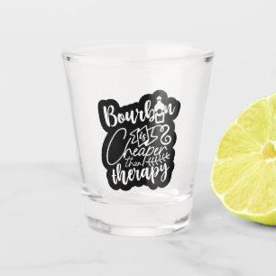 Bourbon billiger Therapie Wort Kunst Schnapsglas