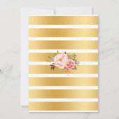 Bourbon, Blasen & Blüten Erwachsene Geburtstag Einladung (Rückseite)