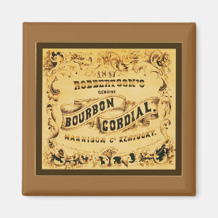 Bourbon Cordial ~ Vintage Werbung Magnet