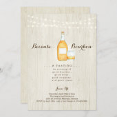 Bourbon Degustations-Party Einladung (Vorne/Hinten)