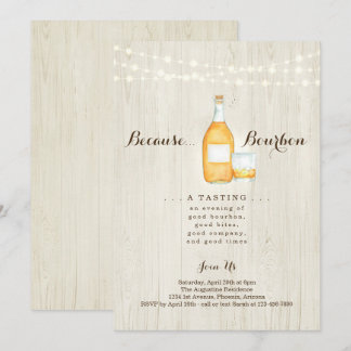 Bourbon Degustations-Party Einladung