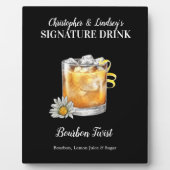 Bourbon Drink ・ PERSONALISIEREN Sie diesen Signatu Fotoplatte (Vorderseite)