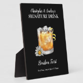Bourbon Drink ・ PERSONALISIEREN Sie diesen Signatu Fotoplatte (Seite)