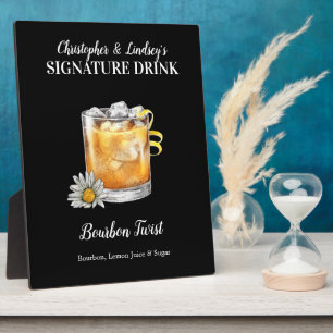Bourbon Drink ・ PERSONALISIEREN Sie diesen Signatu Fotoplatte