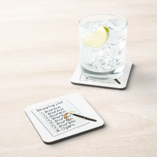 BOURBON-EINKAUFSLISTE COCKTAIL-SPASS GETRÄNKEUNTERSETZER