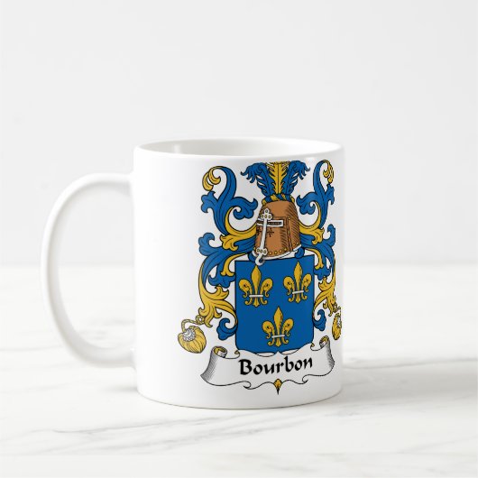 Bourbon-Familienwappen Kaffeetasse (Links)