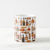 Bourbon-Flasche-Wasserfarben-Tasse Kaffeetasse (Mittel)