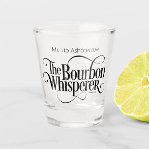 Bourbon-Flüsterer (personalisiert) Schnapsglas